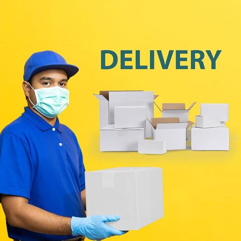 Calenzana 4x4x4 Shipping Boxes Set of 50, Small Corrugated Cardboard Box for Mailing Packing Gifts, White in Kuwait