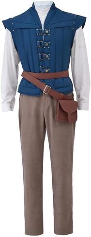VEECOOCOS Tangled Flynn Rider Costume Mens Halloween Cosplay Outfit in Kuwait