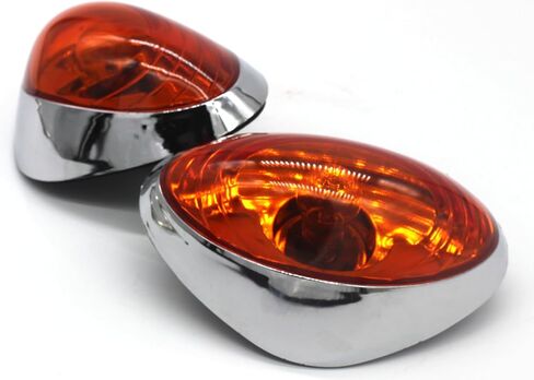 Turn Signal Blinker Marker Lights Set (2) Compatible with International WorkStar – 12V Fender Mount in Saudi Arabia