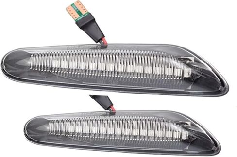 مصباح إشارة الانعطاف متوافق مع Bmw For X3 E83 2004-2006 2007 2008 2009 2010 مصباح إشارة الانعطاف الجانبي ضوء وامض متسلسل 63137253326 (مدخن ديناميكي A) in Saudi Arabia