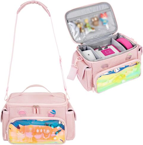 Carrying Case Fits for Toniebox & Little Tikes Story Dream Machine Starter Set, Cute Storage Bag Compatible with Toniebox Audio Player, Tonies Characters and Accessories, Rose Red(Bag Only) in Kuwait