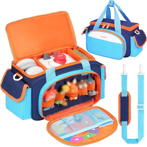 Carrying Case Fits for Toniebox & Little Tikes Story Dream Machine Starter Set, Cute Storage Bag Compatible with Toniebox Audio Player, Tonies Characters and Accessories, Rose Red(Bag Only) in Kuwait