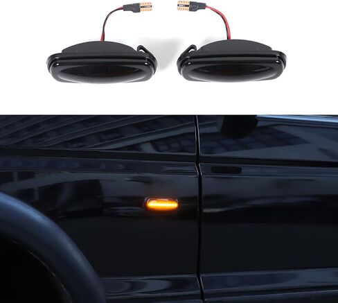 led Fender Side Marker Light Compatible with Land Rover Discovery 2 1999 2000 2001 2002 2003 2004, ABS Smoked Black Side Marker Turn Signal Corner Light Assembly,2PCS in Saudi Arabia