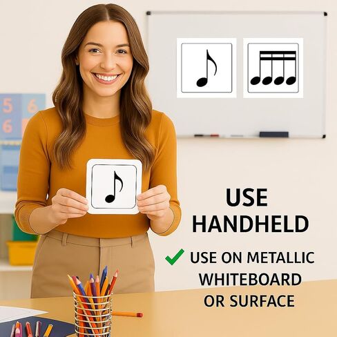 96 حزمة من بطاقات تدوين طاقم الموسيقى، مربعة مغلفة مقاس 6 بوصات، 24 نمطًا إيقاعيًا للمبتدئين، وممارسة الموسيقى، والأنشطة الجماعية in Kuwait