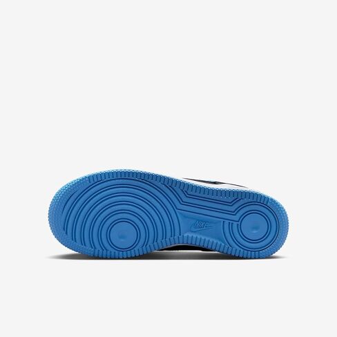 Nike Air Force 1 Big Kids' Shoes (Black/Court Blue/White/Dutch Blue) in Saudi Arabia