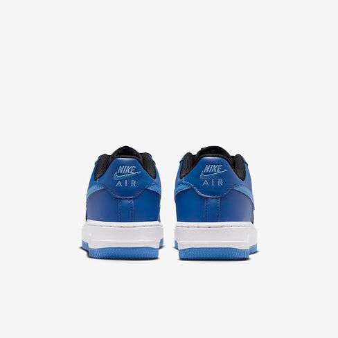 Nike Air Force 1 Big Kids' Shoes (Black/Court Blue/White/Dutch Blue) in Saudi Arabia