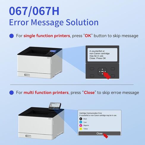 مجموعة خراطيش الحبر myCartridge 067H MF656Cdw LBP632Cdw المتوافقة مع حبر Canon 067H 067 عالي الإنتاجية لحبر الطابعة Color ImageCLASS MF654Cdw LBP633Cdw MF652Cdw MF653Cdw، 4 عبوات in Saudi Arabia