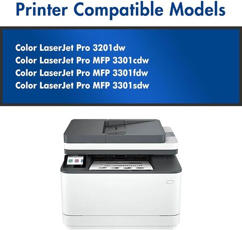 خراطيش حبر 218A 4 عبوات حبر Pro MFP 3301fdw متوافقة مع HP 218A 218X تعمل مع حبر الطابعة Color LaserJet Pro 3201dw MFP 3301 Series 3301fdw 3301sdw 3301cdw W2180A W2180X (مع شريحة) in Kuwait