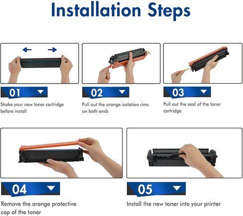 خراطيش حبر 218A 4 عبوات حبر Pro MFP 3301fdw متوافقة مع HP 218A 218X تعمل مع حبر الطابعة Color LaserJet Pro 3201dw MFP 3301 Series 3301fdw 3301sdw 3301cdw W2180A W2180X (مع شريحة) in Kuwait