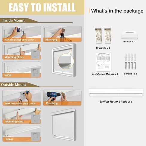 100% Blackout Roller Blinds for Windows,Cordless Custom Size Black Out Roller Shades,Thermal Insulated UV Protection Window Shades for Door,Bedroom,Linen,Grey,100" w x [20" H to 98" H]_Customize in Saudi Arabia