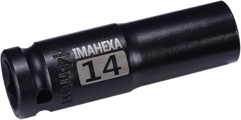 1/2" Square Drive Impact Socket,Deep 1-1/8Inch SAE Sleeve,CR-MO Hex Point for Convenient Disassembly of Axle Nuts in Saudi Arabia