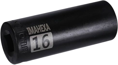 1/2" Square Drive Impact Socket,Deep 1-1/8Inch SAE Sleeve,CR-MO Hex Point for Convenient Disassembly of Axle Nuts in Saudi Arabia