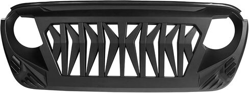 Hooke Road JL Grill Matte Black Replacement Front Shark Grille w/LED Lights Compatible with 2018-2026 Jeep Wrangler JL & Gladiator JT in Saudi Arabia