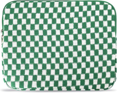 Puffy Laptop Sleeve 15-16 inch, Cute Knitted Protective Carrying Case for Women & Men, Compatible with MacBook Pro 16-Inch M4, 15.6 Inch Tablets Notebook (Checkered Black) in Kuwait