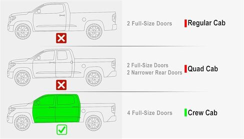 لوحات تشغيل APS Premium 5in 304 من الفولاذ المقاوم للصدأ متوافقة مع Toyota Tundra CrewMax Cab 07-21 in Saudi Arabia