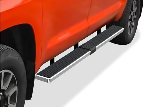لوحات تشغيل APS Premium 5in 304 من الفولاذ المقاوم للصدأ متوافقة مع Toyota Tundra CrewMax Cab 07-21 in Saudi Arabia