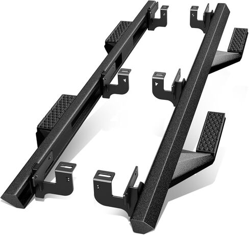 Auto Dynasty 5 Inches Running Boards Compatible with 2018-2024 Jeep Wrangler JL Unlimited 4-Door Side Step Pad Bar, Textured Black in Saudi Arabia