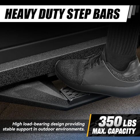 Auto Dynasty 5 Inches Running Boards Compatible with 2018-2024 Jeep Wrangler JL Unlimited 4-Door Side Step Pad Bar, Textured Black in Saudi Arabia