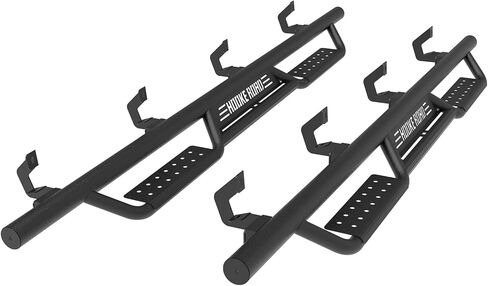 Hooke Road Silverado Running Boards Side Step Bars Compatible for 2007-2018 Chevy Silverado & GMC Sierra 1500, 2007-2019 Chevrolet Silverado & GMC Sierra 2500 HD 3500 HD CrewCab (Excl. Diesel Models) in Saudi Arabia