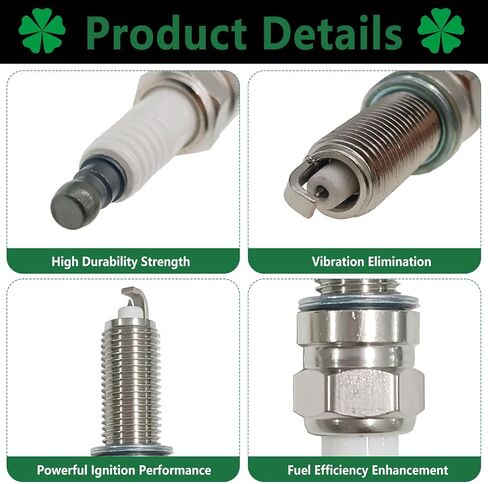 18849-11070/1884911070 Spark Plug Set of 4 – Exact Fit for Hyundai Elantra/Sonata/Tucson & Kia Forte/Sorento/K5, Direct NGK SILZKR7E11 Replacement, OEM Performance, Easy Installation in Saudi Arabia