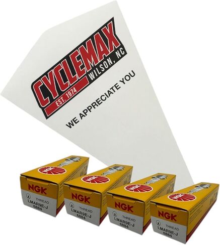 Four Pack for NGK Spark Plugs LMAR9E-J-4PACK Contains Four Spark Plugs and a Funnel in Saudi Arabia