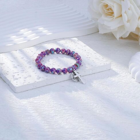 ARHTF Confirmation Sponsor Gifts for Women Men AA Sponsor Gifts Sponsor Appreciation Gift with Compass Cross Charm in Saudi Arabia