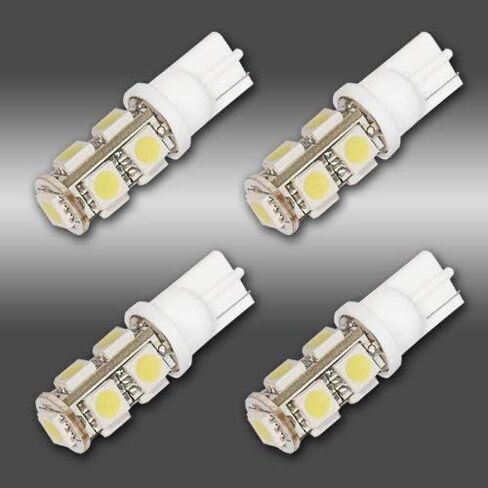 4 Pcs of 168 194 2825 912 921 W5W T10 T15 9 - SMD LED Replacement Bulbs For Car Parking Lights, Backup Lights and License Plate Lights, White GP Xtreme in Kuwait