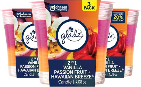 Glade 1-Wick Scented Candle Jar, Angel Whispers, Air Freshener Infused with Essential Oils, 4.08 Oz, 3 Count in Saudi Arabia