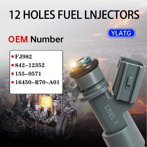 حاقن الوقود YLATG لـ Acura: MDX 2008-2020، RL 2008-2012، TL 2008-2014، ZDX 2010-2013، RDX 2013-2018، TSX 2010-2014، 3.5L V/3.7L V6.For Honda: Crosstour 2010-2012، أكورد 2008-2016 3.5 لتر V6.OEM #FJ982 (6 قطع) in Kuwait