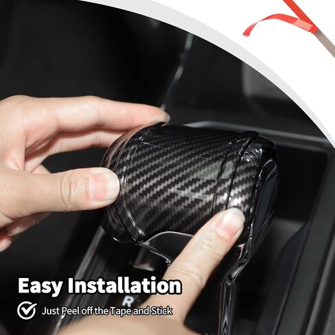 غطاء مقابض ناقل الحركة JWWY متوافق مع Ford F150 2021-2024+ الملحقات الداخلية من ألياف الكربون in Saudi Arabia
