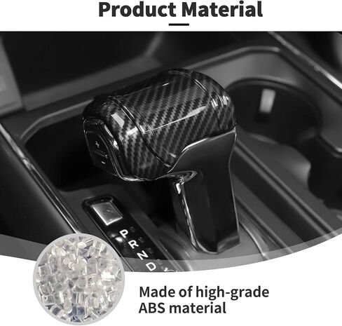 غطاء مقابض ناقل الحركة JWWY متوافق مع Ford F150 2021-2024+ الملحقات الداخلية من ألياف الكربون in Saudi Arabia