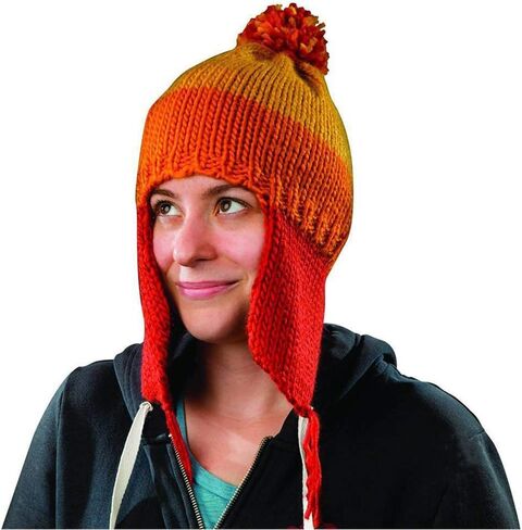 Jayne قبعة كروشيه للكبار طبق الأصل من بيرو قبعة صغيرة للهالوين التأثيرية باللون البرتقالي in Kuwait