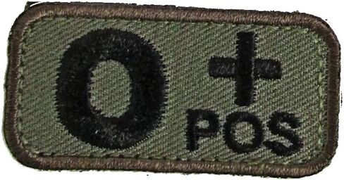 Blood Type Patches-Mil-Spec Monkey WOODLAND (POS) in Kuwait