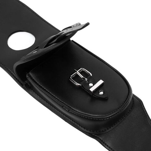 حقيبة خزان جلدية للدراجة النارية من Qiilu، غطاء خزان الوقود من جلد البولي يوريثان للدراجات النارية، وسادة لوحة مريلة حقيبة الحقيبة مناسبة لـ XL 883 1200 in Kuwait