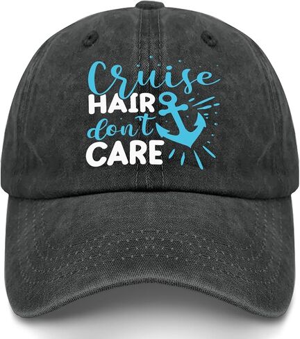 Cruise Hair Don’t Care Hats for Womens Stylish Washed Distressed Baseball Cap in Saudi Arabia