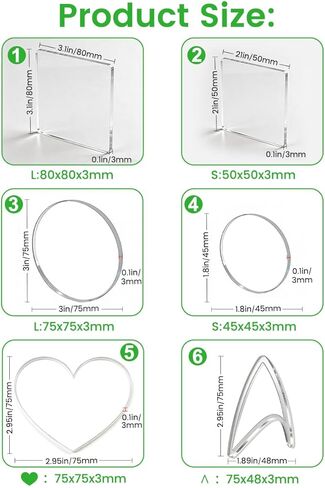 6PCS DIY Custom Pins & Photo Magnets Kit, Acrylic Clear Badge Brooch Set for Fridge/Refrigerator, Decorative Picture Magnets & Brooches for Locker, Backpack, Hat, Clothes, Birthday Memorial Gifts in Saudi Arabia