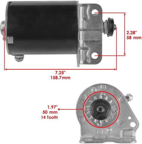 Starter for John Deere D100 D105 D110 D120 100 Series Tractor 17.5HP 19HP 21HP Replacement Part # LG693551 / LG693551 / SE501848 / MIA13018 in Saudi Arabia