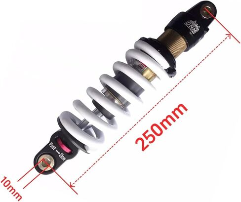 Shock 250mm Hydraulic Spring Rear Absorber With Damping Adjustment 220lbs Compatible Children Pit Bikes in Kuwait