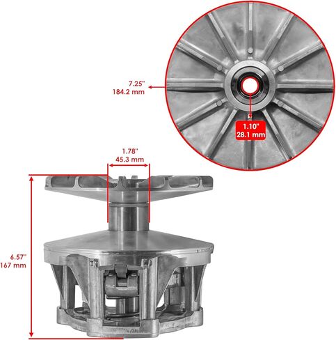 Caltric 1322673 1322555 Primary Drive Clutch Compatible with Polaris Sportsman 500 700 800 in Saudi Arabia