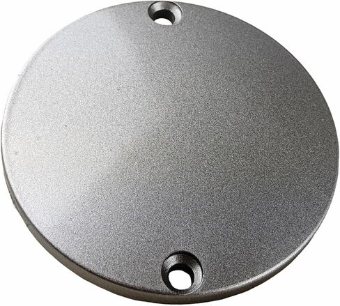 RedCap Right Side Round Engine Clutch Cover Plate - Specifically Designed for Lifan Zongshen Kick Start 110cc, 125cc, Dirt Bike, Pit Bike (Silver) in Saudi Arabia
