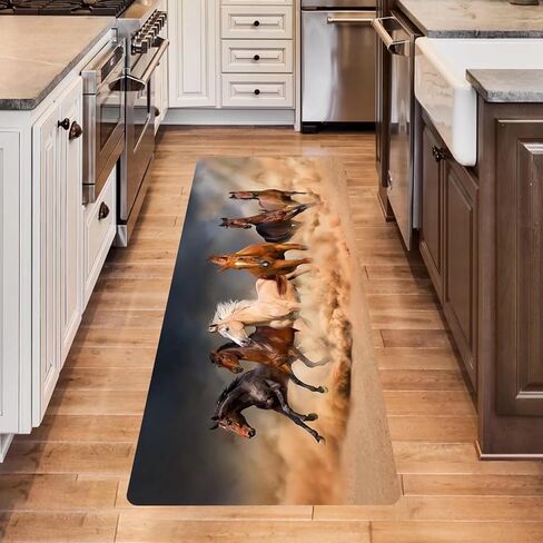 سجادة عداء حصان بني غربي مقاس 2 × 6 بوصة للممرات والمطبخ وغرفة النوم والمدخل وغير قابلة للانزلاق وقابلة للغسل والديكور in Kuwait