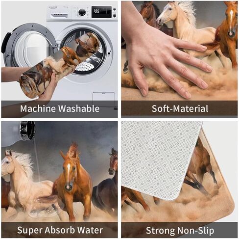 سجادة عداء حصان بني غربي مقاس 2 × 6 بوصة للممرات والمطبخ وغرفة النوم والمدخل وغير قابلة للانزلاق وقابلة للغسل والديكور in Kuwait