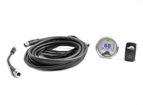 تقنية Razorback، مستشعر الأشعة تحت الحمراء العالمي المقاوم للماء 3.1 مقياس درجة حرارة حزام عاكس للضوء (حزام بطول 15 قدم) يناسب Polaris RZR/Can-Am Maverick/Arctic Cat Wildcat (إطار فضي) in Kuwait