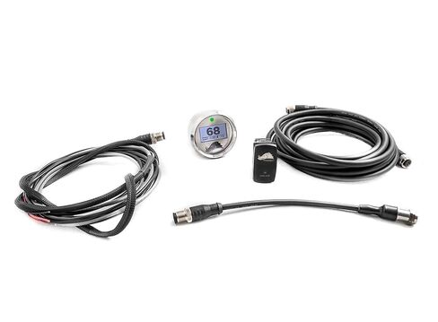 تقنية Razorback، مستشعر الأشعة تحت الحمراء العالمي المقاوم للماء 3.1 مقياس درجة حرارة حزام عاكس للضوء (حزام بطول 15 قدم) يناسب Polaris RZR/Can-Am Maverick/Arctic Cat Wildcat (إطار فضي) in Kuwait