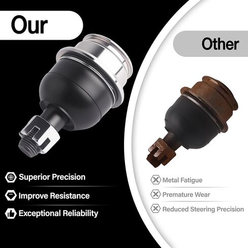 1Pair Front Lower Suspension Ball Joint LH & RH Fit For Toyota Tacoma 2005 2006 2007 2008 2009 2010 2011 2012 2013 2014 2015 2016 2017 2018 2019 2020 2021 2022 2023 Replace For 43330-09510 4333009510 in Kuwait