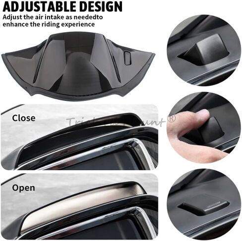 أنبوب هواء مناسب لـ Harley Road Glide FLTRX FLTRK FLTRU FLTRT FLTRXS FLTRXSE FLTRXST FLTRUSE، مجموعة حاجز مجاري الهواء، أسود زاهي in Kuwait