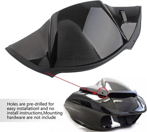 أنبوب هواء مناسب لـ Harley Road Glide FLTRX FLTRK FLTRU FLTRT FLTRXS FLTRXSE FLTRXST FLTRUSE، مجموعة حاجز مجاري الهواء، أسود زاهي in Kuwait