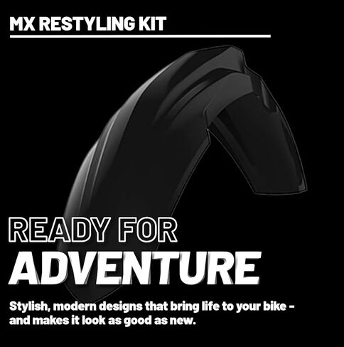 Polisport Motocross (MX) Restyling Kit for Honda CR125/250 (2004-07) Dirt Bike – OEM Quality, Durable, Flexible & Perfect Fit – Black in Saudi Arabia