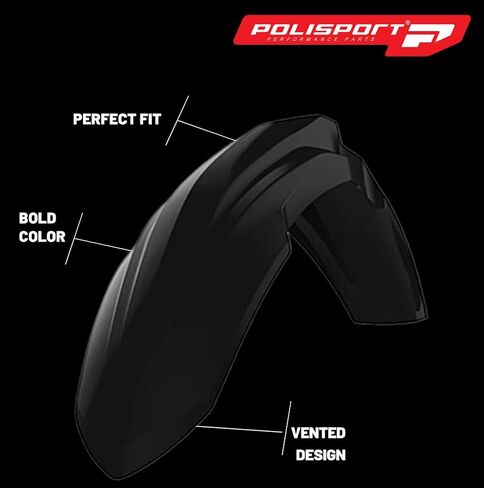 Polisport Motocross (MX) Restyling Kit for Honda CR125/250 (2004-07) Dirt Bike – OEM Quality, Durable, Flexible & Perfect Fit – Black in Saudi Arabia