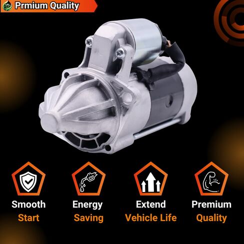 12V 9T 1.7Kw 15221-63014 Starter Motor Compatible with Kubota Excavator KX121-2 for Kubota Tractor L175 L175F L185 L185DT L185F L2350DT L2350F #17311-63010 15221-63016 15221-63015 in Saudi Arabia